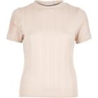 River Island Womens Nude Ribbed Turtle Neck Top