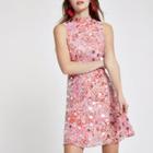 River Island Womens Sequin Embellished Mini Dress
