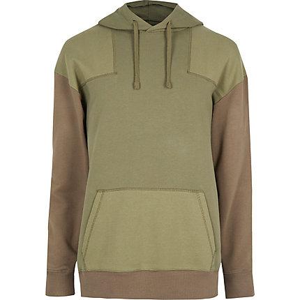 River Island Mens Slim Fit Utility Hoodie