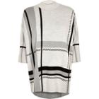River Island Womens Check Oversized Sweater