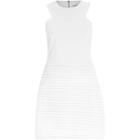 River Island Womens White Textured Sleeveless A-line Dress