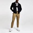 River Island Mens Skinny Fit Cropped Chino Trousers