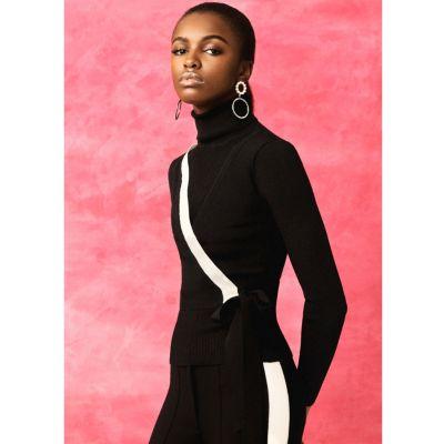 River Island Womens Ri Studio Wrap Layer Roll Neck Top
