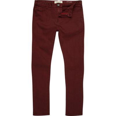 River Island Mens Berry Sid Stretch Skinny Jeans