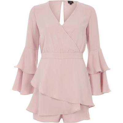 River Island Womens Tiered Frill Skort Romper