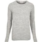 River Island Mens Space Dye Ribbed Sweater