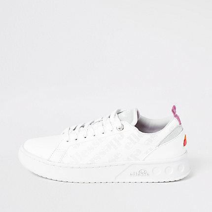 River Island Womens Ellesse White Mezzaluna Trainers