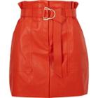 River Island Womens Paperbag Waist Mini Skirt