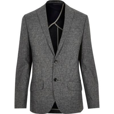 River Island Mens Texture Slim Blazer