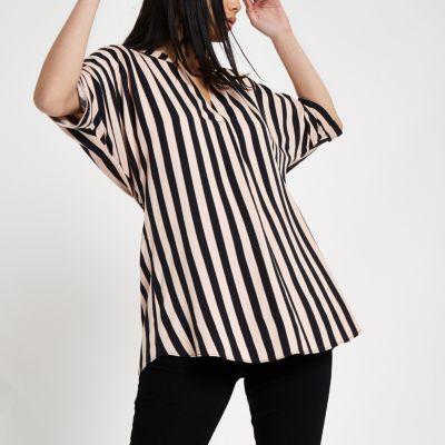 River Island Womens Stripe Twist Back Top