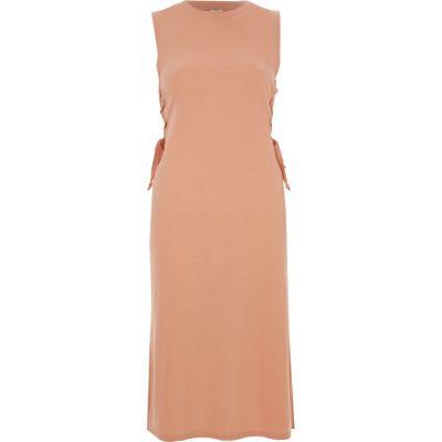 River Island Womens Lace-up Side Fitted Dress