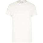 River Island Mens Big And Tall White Crew Pocket T-shirt