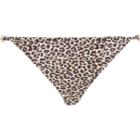 River Island Womens Leopard Print Jewel Bikini Bottoms