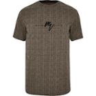 River Island Mens Maison Riviera Slim Fit Check T-shirt