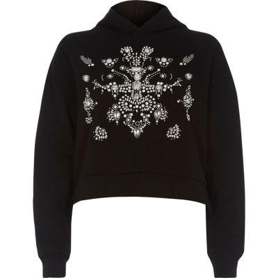 River Island Womens Embellished Long Sleeve Sweatshirt