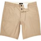 River Island Mensbrown Smart Chino Shorts