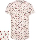 River Island Menswhite Parrot Print Grandad Shirt