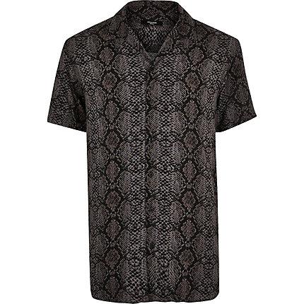 Mens Jack And Jones Snake Print Shirt