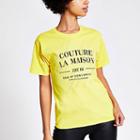 River Island Womens Printed Diamante Short Sleeve T-shirt