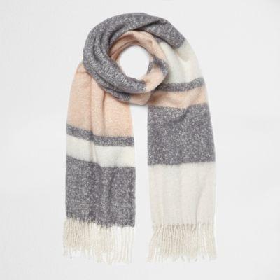 River Island Womens Block Stripe Blanket Scarf