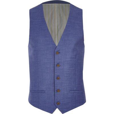 River Island Mens Single-breasted Vest