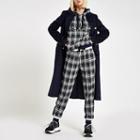 River Island Womens Check Contrast Joggers