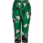 River Island Womens Plus Floral Tapered Trousers