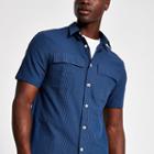 River Island Mens Seersucker Stripe Shirt