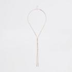 River Island Womens Rose Gold Twist Snake Chain Necklace