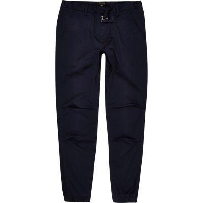 River Island Mens Pinstripe Joggers