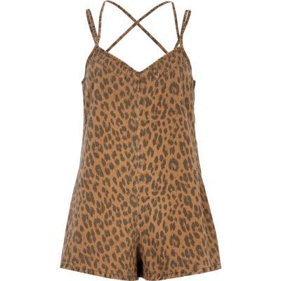 River Island Womens Animal Printed Romper
