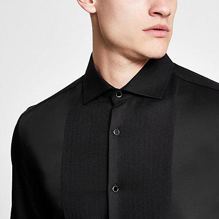 River Island Mens Slim Fit Textured Shirt