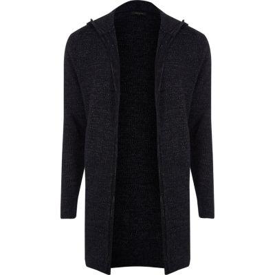 River Island Mens Hooded Knit Cardigan