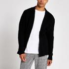 River Island Mens Knitted Foldback Collar Cardigan