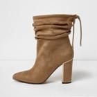 River Island Womens Slouch Pointed Toe Heeled Boots