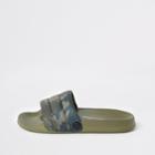 River Island Womens Kendall + Kylie Camo Print Sliders