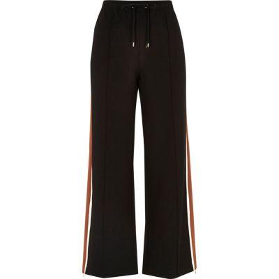 River Island Womens Petite Side Stripe Wide Leg Joggers
