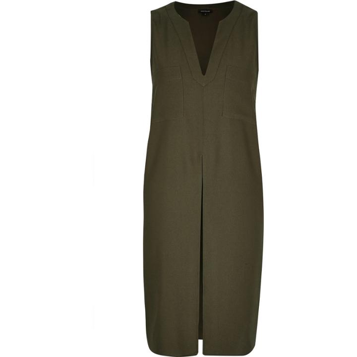 River Island Womens V-neck Longline Split Front Vest