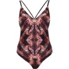 River Island Womens Feather Print Swimsuit