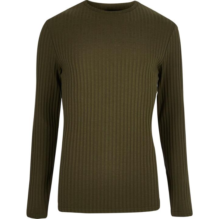 River Island Mensdark Chunky Ribbed Jumper