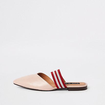 River Island Womens Leather Backless Loafer