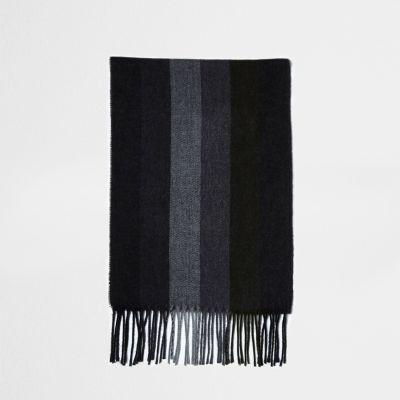 River Island Mens Block Stripe Scarf