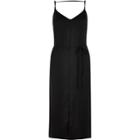 River Island Womens Tie Waist Cami Strap Midi Slip Dress