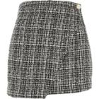River Island Womens Boucle Wrap Front Skort
