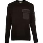 River Island Mens Knitted Minimal Pocket Sweater