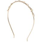River Island Girls Gold Pearl Flower Hairband