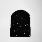 River Island Womens Knit Pearl Beanie