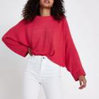 River Island Womens Ribbed Long Sleeve Knitted Sweater