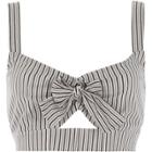 River Island Womens Stripe Bow Front Bralette