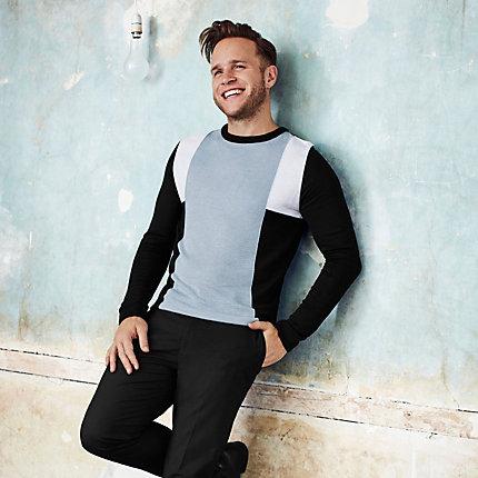 River Island Mens Olly Murs Block Slim Fit Jumper